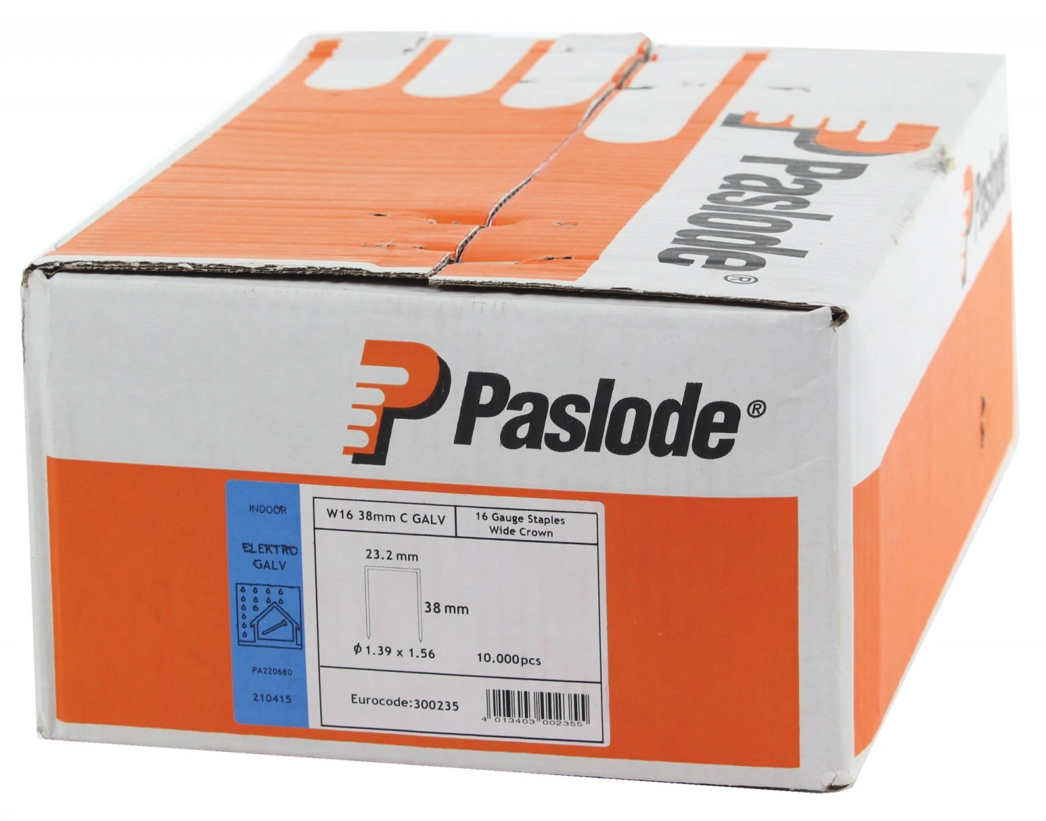 Paslode 300231 Niet W16-Serie 16Mm C-Punt Verzinkt 3Mµ (10000st) 4 Paslode 300231 Niet W16-Serie 16Mm C-Punt Verzinkt 3Mµ (10000st) - Afbeelding 2