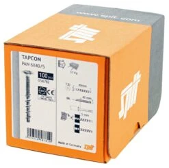 Spit 058779 Tapcon Pan Betonschroef 5X40/5 (100st) 6 Spit 058779 Tapcon Pan Betonschroef 5X40/5 (100st) -HandelFix Winkel 00f537c8f7688c3edd52837de36d2fc0