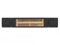 Eurom Heat & Beat Elektrische Terrasverwarmer Zwart - 2000W - 740 X 130 X 135mm - 334579