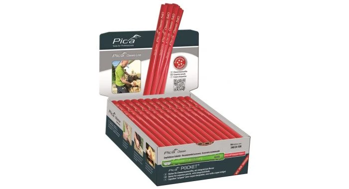 Pica 540/24-100 Timmermanspotlood - 240mm - Grafiet (100st.) 3 Pica 540/24-100 Timmermanspotlood - 240mm - Grafiet (100st.)