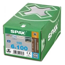 SPAX 538000601003 Terrasschroef, Cilinderkop, 6 X 100, Fixeerschroefdraad, T-STAR Plus TX25 - Blank - 100 Stuks 12 SPAX 538000601003 Terrasschroef, Cilinderkop, 6 X 100, Fixeerschroefdraad, T-STAR Plus TX25 - Blank - 100 Stuks -HandelFix Winkel 0c6408353d9432042ae54f92126bbeb7