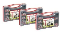 Fischer 535973/3 3 Stuks DuoPower Pluggenset In Redbox - 5x25 | 6x30 | 8x40 | 10x50mm