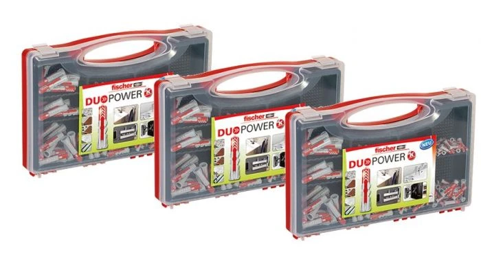 Fischer 535973/3 3 Stuks DuoPower Pluggenset In Redbox - 5x25 | 6x30 | 8x40 | 10x50mm 3 Fischer 535973/3 3 Stuks DuoPower Pluggenset In Redbox - 5x25 | 6x30 | 8x40 | 10x50mm