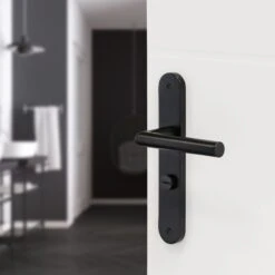 Impresso 86.014.26 London Ovaal Deurschild Met Schroef En Toiletsluiting - Aluminium - Zwart -HandelFix Winkel 1214ae99a95563094b07863700ee34b7