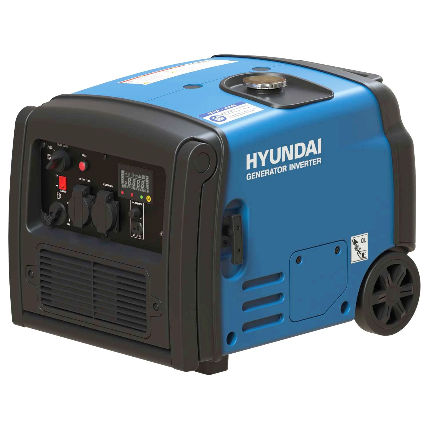 Hyundai HY3200SEi Benzine Generator / Inverter Aggregaat - 3200W - 55012 - 55012 4 Hyundai HY3200SEi Benzine Generator / Inverter Aggregaat - 3200W - 55012 - 55012 - Afbeelding 2