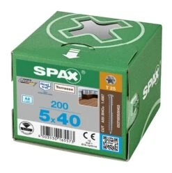 SPAX 537000500403 Terrasschroef, Cilinderkop, 5 X 40, Fixeerschroefdraad, T-STAR Plus TX25 - Blank - 200 Stuks 12 SPAX 537000500403 Terrasschroef, Cilinderkop, 5 X 40, Fixeerschroefdraad, T-STAR Plus TX25 - Blank - 200 Stuks -HandelFix Winkel 1e6e9677f0b0c7f480f938a07ed35c2e