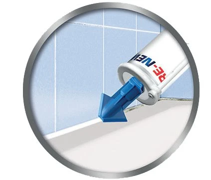 Rubson 2601788 Siliconenkit - Wit - 280ml 4 Rubson 2601788 Siliconenkit - Wit - 280ml - Afbeelding 2