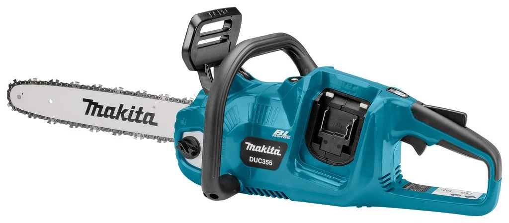 Makita DUC355PG4J 2x18V Li-Ion Accu Kettingzaag Set (4x 6,0Ah) Incl. Mbox - 35cm - Koolborstelloos 9 Makita DUC355PG4J 2x18V Li-Ion Accu Kettingzaag Set (4x 6,0Ah) Incl. Mbox - 35cm - Koolborstelloos - Afbeelding 7
