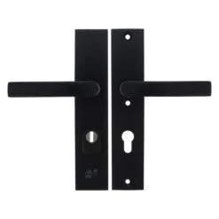 Starx 86.101.38 Veiligheidsbeslag - Krukgarnituur - SKG3 - Langschild - Aluminium - Zwart