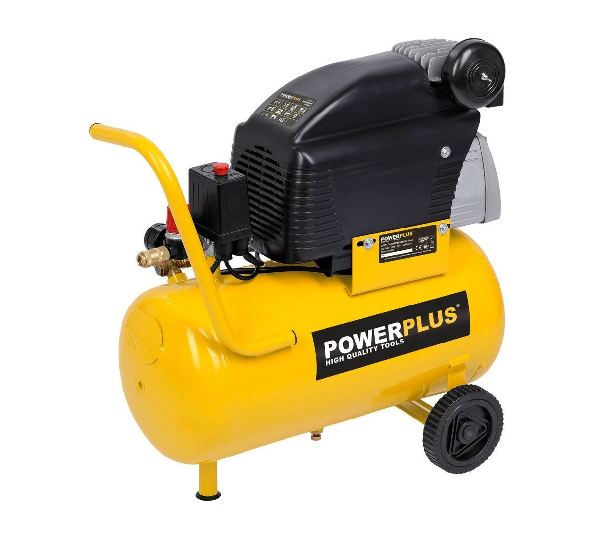 Powerplus POWX1735 Compressor - 1500W - 24L - Olie 4 Powerplus POWX1735 Compressor - 1500W - 24L - Olie - Afbeelding 2
