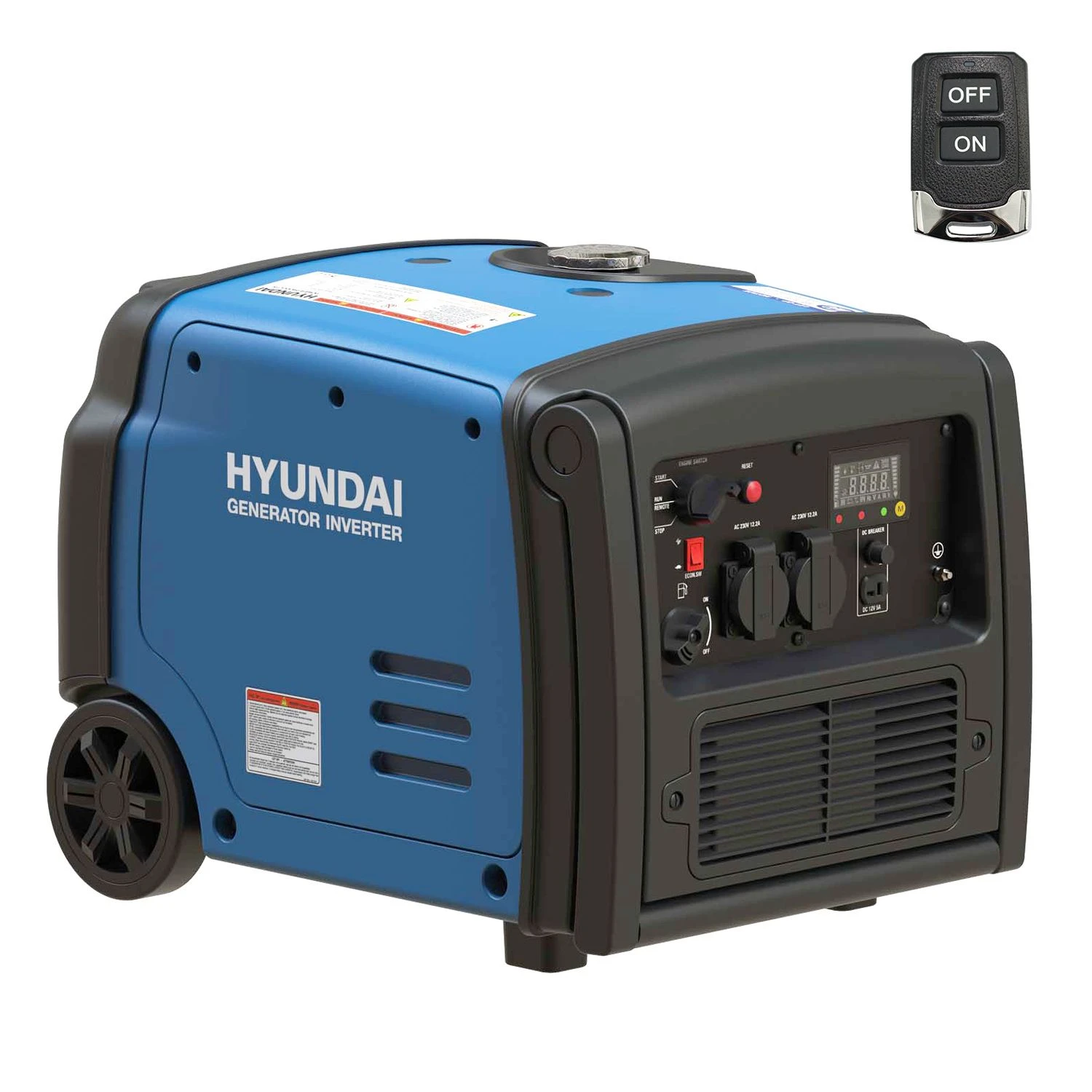 Hyundai HY3200SEi Benzine Generator / Inverter Aggregaat - 3200W - 55012 - 55012 3 Hyundai HY3200SEi Benzine Generator / Inverter Aggregaat - 3200W - 55012 - 55012