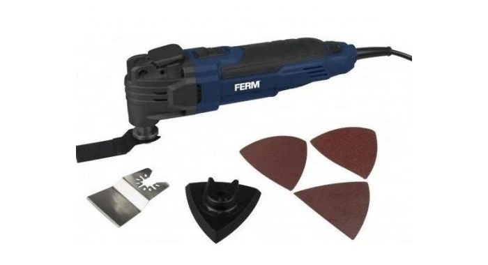 Ferm OTM1007 Multitool + 7-delige Accesoireset In Koffer - 300W 3 Ferm OTM1007 Multitool + 7-delige Accesoireset In Koffer - 300W
