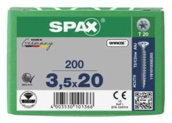 SPAX 1191010350203 Universele Schroef, Verzonken Kop, 3.5 X 20, Voldraad, T-STAR Plus TX20 - WIROX - 200 Stuks 13 SPAX 1191010350203 Universele Schroef, Verzonken Kop, 3.5 X 20, Voldraad, T-STAR Plus TX20 - WIROX - 200 Stuks -HandelFix Winkel 33dfa21a885142fc90b1060da29fa589