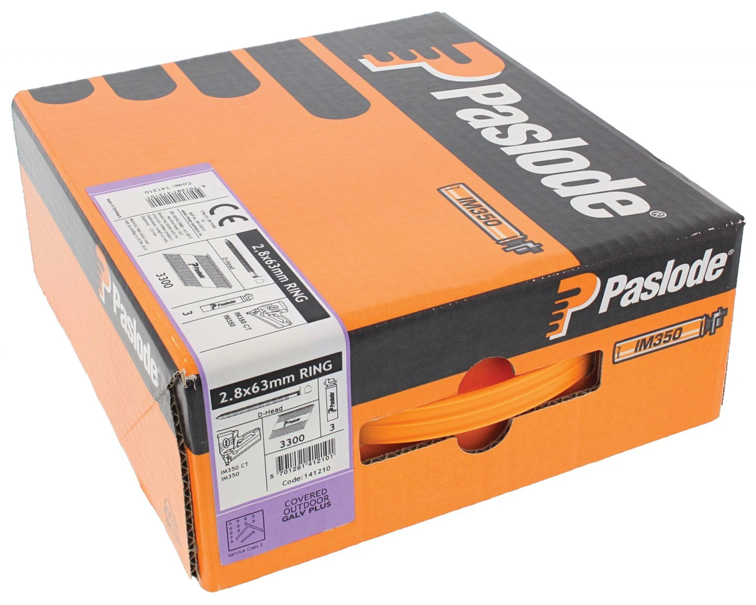 Paslode 141204 Papiergebonden Stripnagels Incl. Gas IM350 - 2,8x51mm - Ring Galv+ Dh (3300st) 4 Paslode 141204 Papiergebonden Stripnagels Incl. Gas IM350 - 2,8x51mm - Ring Galv+ Dh (3300st) - Afbeelding 2