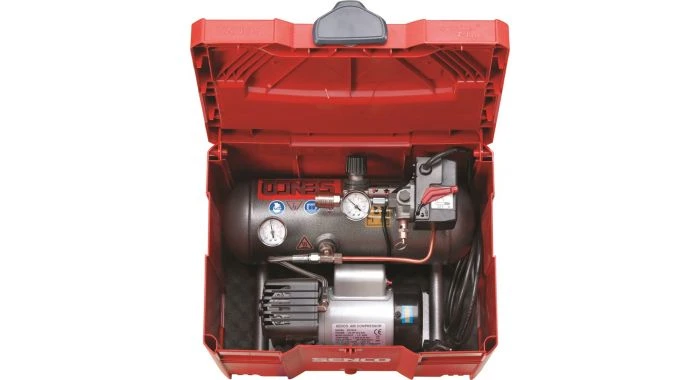 Senco PC1010EU SET Mini Compressor In Systainer - 300W - 8 Bar - 3,8L - 3PR2014N 3 Senco PC1010EU SET Mini Compressor In Systainer - 300W - 8 Bar - 3,8L - 3PR2014N