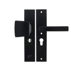 Starx 86.101.39 Veiligheidsbeslag - Duwergarnituur - SKG3 - Langschild - Aluminium - Zwart