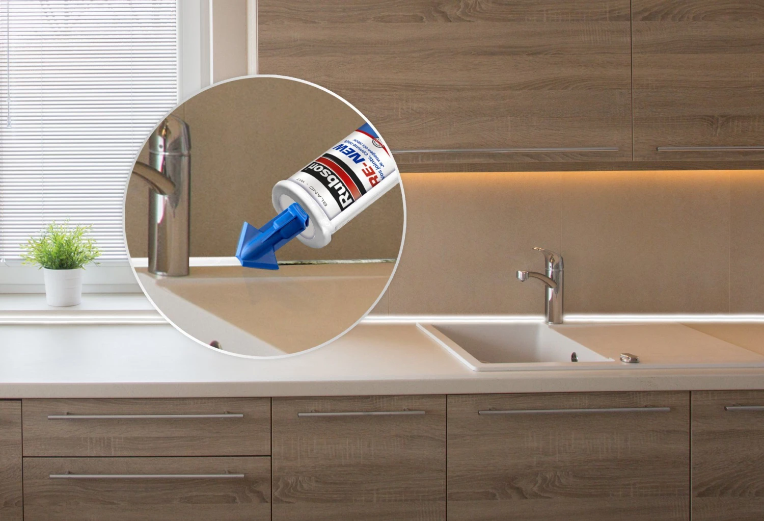 Rubson 2601788 Siliconenkit - Wit - 280ml 6 Rubson 2601788 Siliconenkit - Wit - 280ml - Afbeelding 4