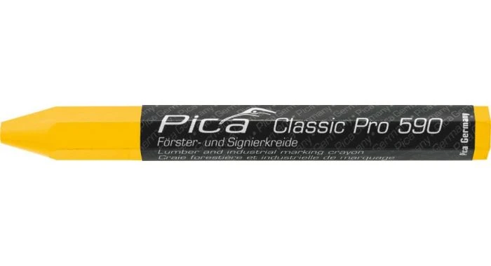 Pica 590/44 PRO Markeerkrijt - Geel - 12 X 120mm (12st) 3 Pica 590/44 PRO Markeerkrijt - Geel - 12 X 120mm (12st)