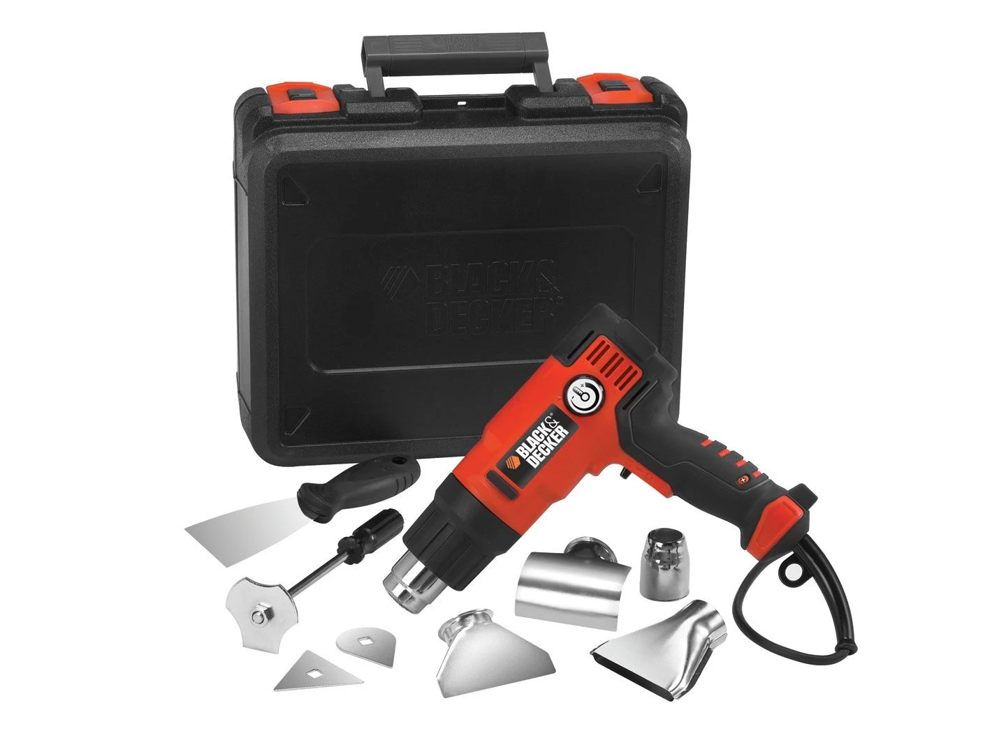 Black & Decker Black+Decker KX2200K Heteluchtpistool Incl. Accessoires In Koffer - 2000W 3 Black & Decker Black+Decker KX2200K Heteluchtpistool Incl. Accessoires In Koffer - 2000W