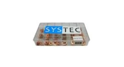 Systec 8960.60.18106 180-delige Organizer 18-vaks Met Afdichtringen DIN7603a Koper