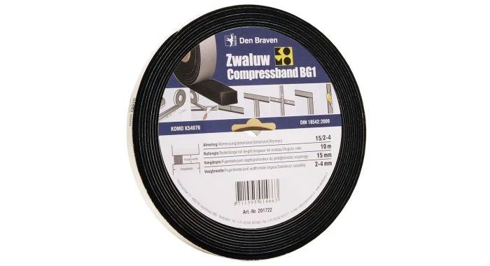 Zwaluw Den Braven 201730 Compress Band BG1 Compressieband - Antraciet - 40mm X 4,3m 3 Zwaluw Den Braven 201730 Compress Band BG1 Compressieband - Antraciet - 40mm X 4,3m