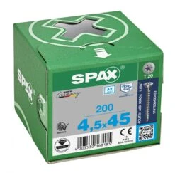 SPAX 1197000450453 Roestvaststalen Schroef, Verzonken Kop, 4.5 X 45, Voldraad, T-STAR Plus TX20 - Blank - 200 Stuks 11 SPAX 1197000450453 Roestvaststalen Schroef, Verzonken Kop, 4.5 X 45, Voldraad, T-STAR Plus TX20 - Blank - 200 Stuks -HandelFix Winkel 503663e5110dd10c588e7621ec4f3edf