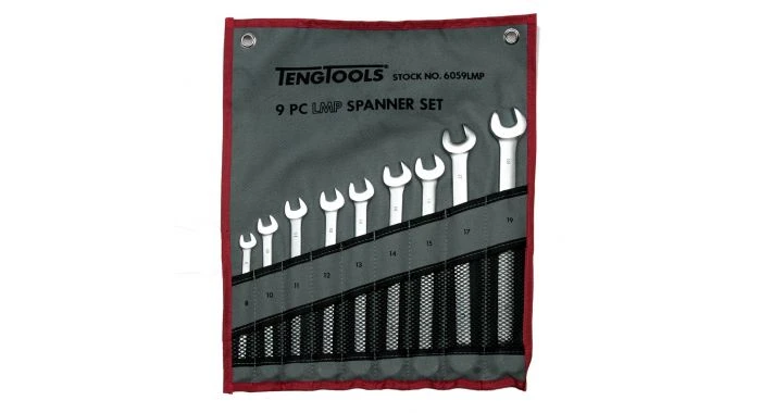 Teng Tools 6059LMP 9-delige Ring-/steeksleutelset In Roltas - Extra Lang - 8-19mm 3 Teng Tools 6059LMP 9-delige Ring-/steeksleutelset In Roltas - Extra Lang - 8-19mm