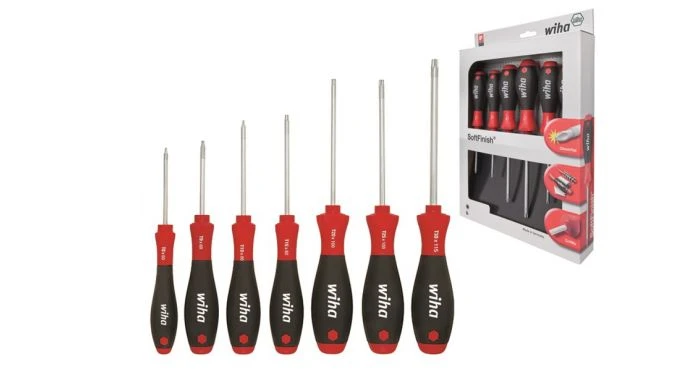 Wiha 362 K7 SoftFinish TORX-Schroevendraaierset - 7 Delig - 01299 3 Wiha 362 K7 SoftFinish TORX-Schroevendraaierset - 7 Delig - 01299