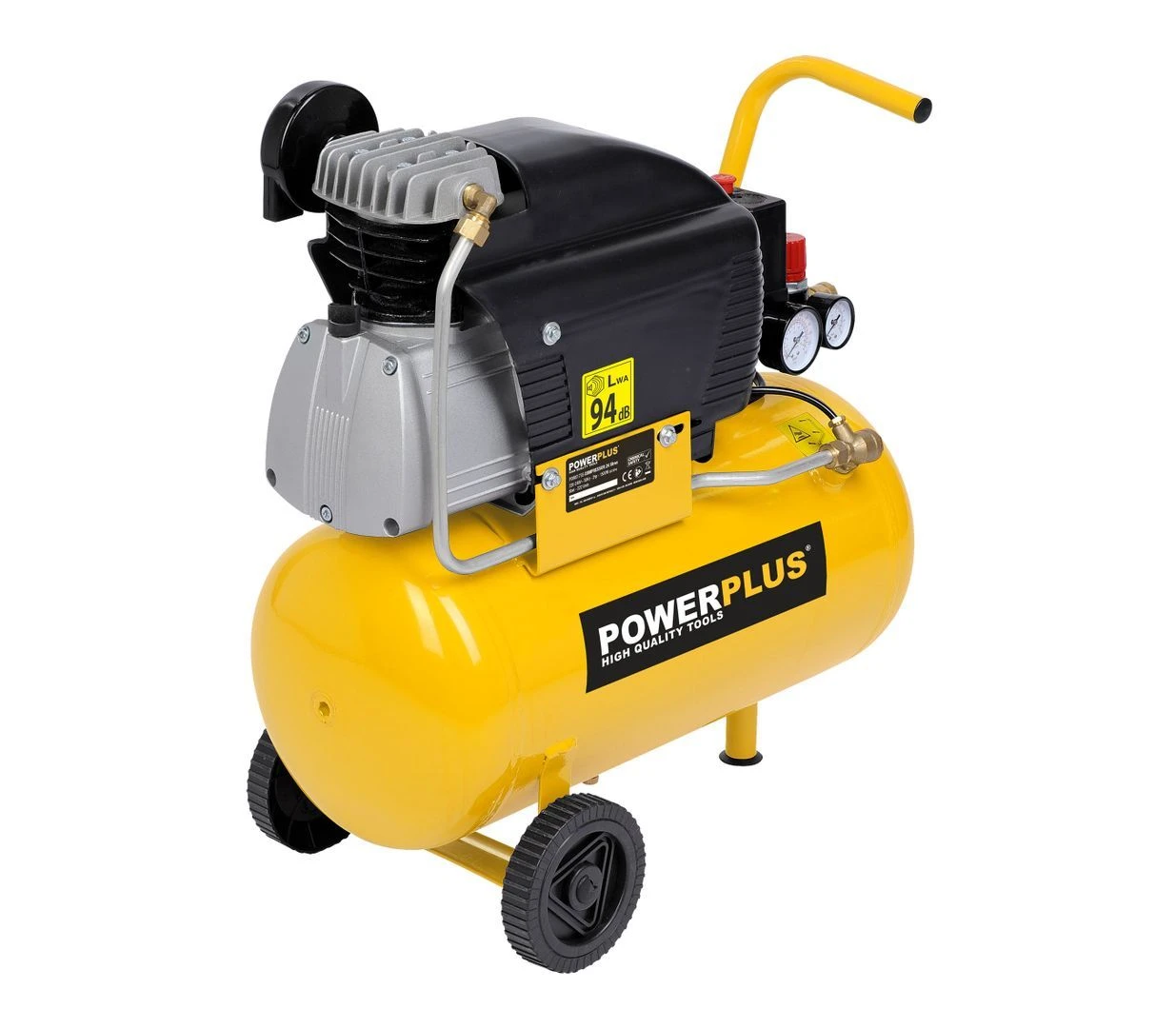 Powerplus POWX1735 Compressor - 1500W - 24L - Olie 5 Powerplus POWX1735 Compressor - 1500W - 24L - Olie - Afbeelding 3
