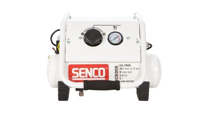 Senco AC8305 Compressor - Geluidsarm - 350W - 9 Bar - 5L - 33L/m - AFN0028 3 Senco AC8305 Compressor - Geluidsarm - 350W - 9 Bar - 5L - 33L/m - AFN0028