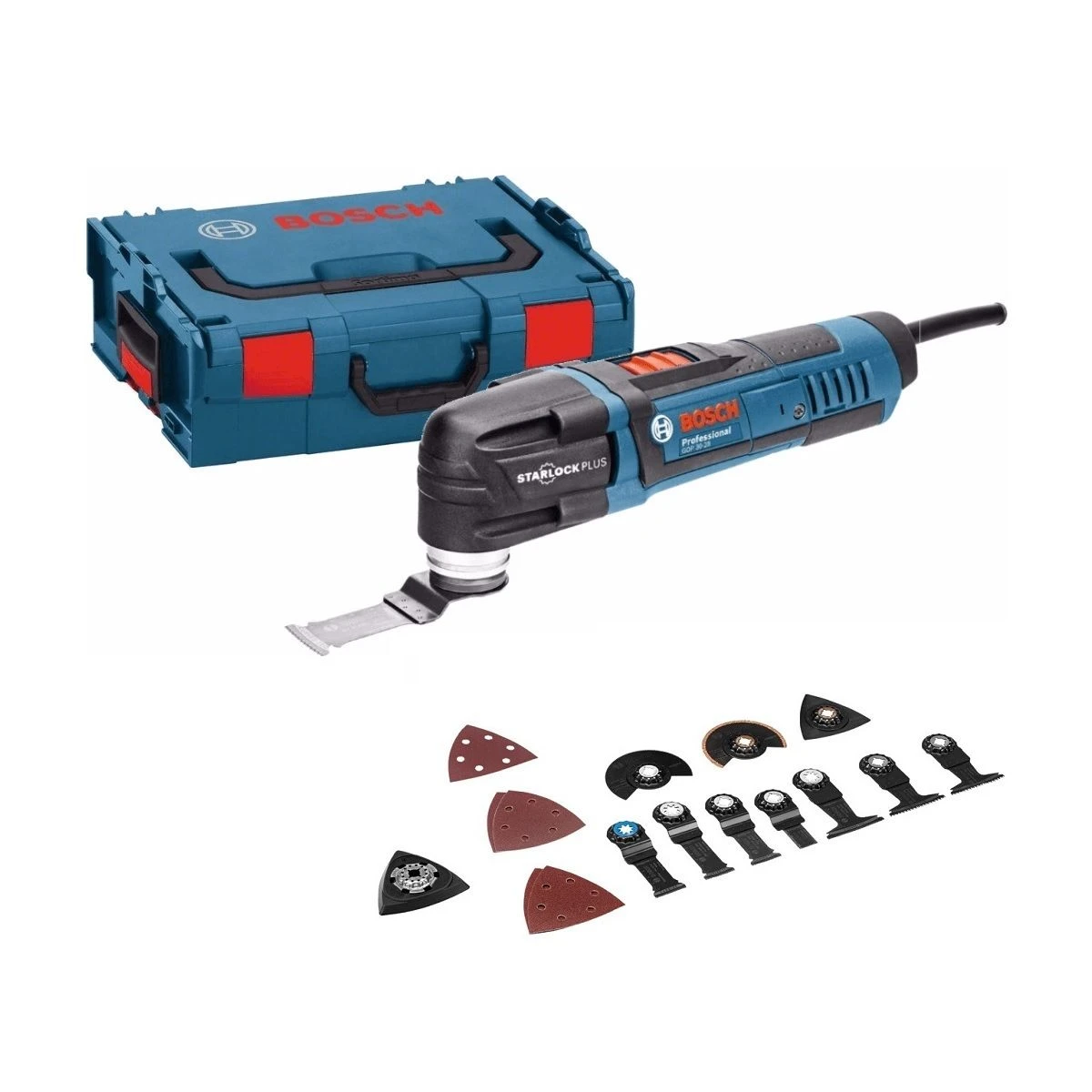 Bosch GOP 30-28 Multitool + 16 Delige Accessoireset In L-Boxx - 300W - 0601237000 3 Bosch GOP 30-28 Multitool + 16 Delige Accessoireset In L-Boxx - 300W - 0601237000