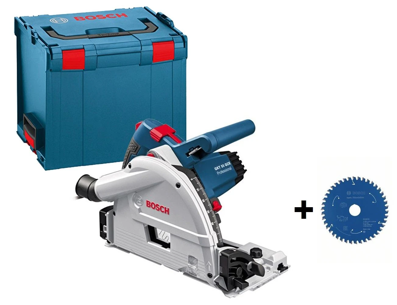 Bosch GKT 55 GCE Invalzaag In L-Boxx - 1400W - 165mm Met Extra Zaagblad 3 Bosch GKT 55 GCE Invalzaag In L-Boxx - 1400W - 165mm Met Extra Zaagblad