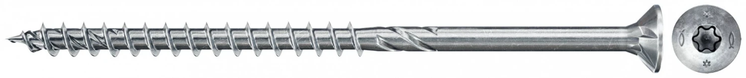 Fischer 670459 Spaanplaatschroef Power-Fast II 6,0 X 110 TX30 - Verzonken Kop - Deeldraad - Blauw Verzinkt (100st) - 670459 3 Fischer 670459 Spaanplaatschroef Power-Fast II 6,0 X 110 TX30 - Verzonken Kop - Deeldraad - Blauw Verzinkt (100st) - 670459