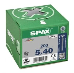 SPAX 1191010500403 Universele Schroef, Verzonken Kop, 5 X 40, Voldraad, T-STAR Plus TX20 - WIROX - 200 Stuks 11 SPAX 1191010500403 Universele Schroef, Verzonken Kop, 5 X 40, Voldraad, T-STAR Plus TX20 - WIROX - 200 Stuks -HandelFix Winkel 6cf2ee7956c011a9a1457e85e72319c1