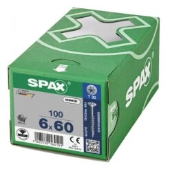 SPAX 191010600603 Universele Schroef, Verzonken Kop, 6 X 60, Deeldraad, T-STAR Plus TX30 - WIROX - 100 Stuks -HandelFix Winkel 6e85894f5d8a42b3274d8b66056919a3