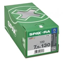 SPAX-Ra 1031010751305 Kozijnschroef, Cilinderkop, 7.5 X 130, Voldraad, T-STAR Plus TX30 - WIROX - 100 Stuks -HandelFix Winkel 717bddad316c5b277aa193903dc906ae