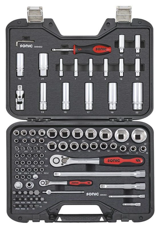 Sonic 309402 94 Delige Doppenset 1/4'' & 1/2'' In Koffer BMCS 4 Sonic 309402 94 Delige Doppenset 1/4'' & 1/2'' In Koffer BMCS - Afbeelding 2