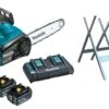 Makita DUC302SET 36V (2x 18V) Li-Ion Accu Kettingzaag Set (2x 5.0Ah Accu) + Zaagbok En Kettingzaagolie -HandelFix Winkel 779d44086397e61b8e4e38333dd02cb0
