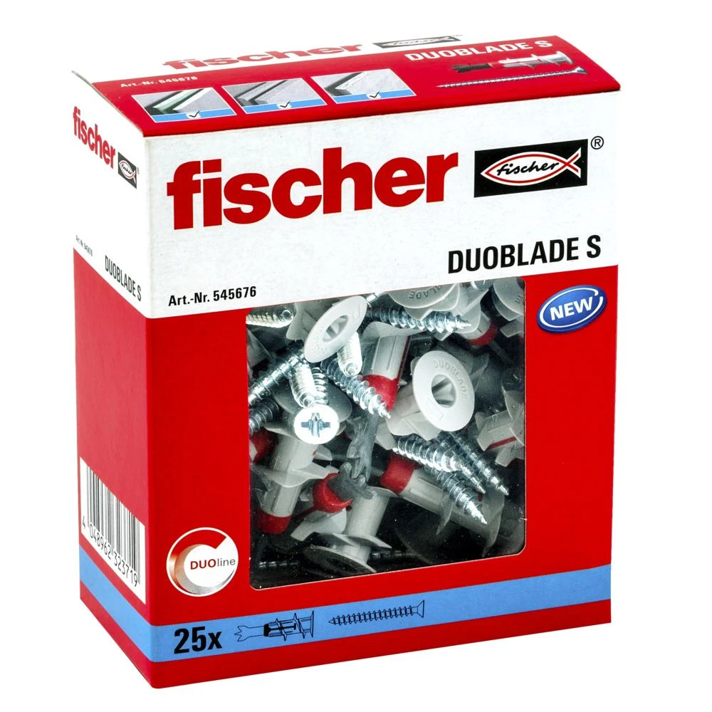 Fischer 545676 DuoBlade S Zelfborende Gipsplaatplug Met Schroef (25st) 4 Fischer 545676 DuoBlade S Zelfborende Gipsplaatplug Met Schroef (25st) - Afbeelding 2