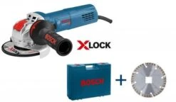 Bosch GWX 9-125 S X-LOCK Haakse Slijper In Koffer - 900W - 125mm - Variabel - 0615990L0V