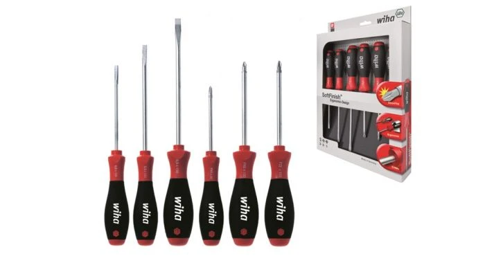 Wiha 302 HK6 01 SoftFinish Sleufkop/ Phillips/ Pozidriv-Schroevendraaierset - 6 Delig - 26113 3 Wiha 302 HK6 01 SoftFinish Sleufkop/ Phillips/ Pozidriv-Schroevendraaierset - 6 Delig - 26113