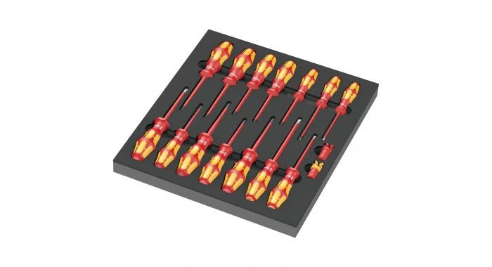 Wera 05150102001 9711 16-delige VDE Schroevendraaierset In Schuimstof Inleg 3 Wera 05150102001 9711 16-delige VDE Schroevendraaierset In Schuimstof Inleg