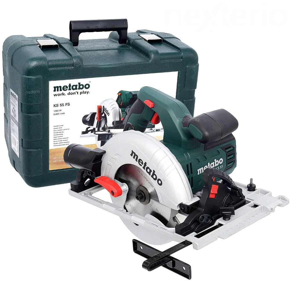 Metabo KS 55 FS Cirkelzaag In Koffer - 1200W - 160mm Met Geleiderail 4 Metabo KS 55 FS Cirkelzaag In Koffer - 1200W - 160mm Met Geleiderail - Afbeelding 2