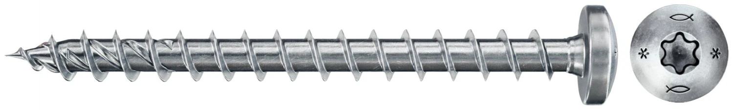 Fischer 670636 Spaanplaatschroef Power-Fast II 4,5 X 50 TX20 - Bolkop - Voldraad - Blauw Verzinkt (200st) - 670636 3 Fischer 670636 Spaanplaatschroef Power-Fast II 4,5 X 50 TX20 - Bolkop - Voldraad - Blauw Verzinkt (200st) - 670636