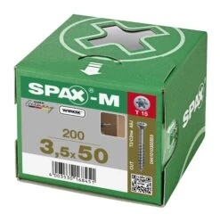 SPAX-M 441010350503 Schroef, Verzonken Kop, 3.5 X 50, Deeldraad, T-STAR Plus TX15 - WIROX - 200 Stuks -HandelFix Winkel 7d9cd7b8a3feff6434c3ef43d1d7228a