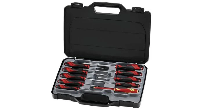 Teng Tools MD910N 10-delige MegaDrive Schroevendraaierset In Koffer - PH/PZ/SL 3 Teng Tools MD910N 10-delige MegaDrive Schroevendraaierset In Koffer - PH/PZ/SL
