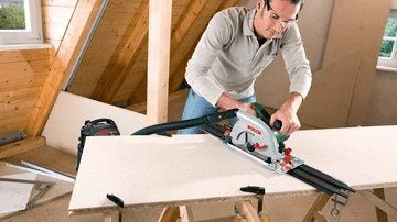 Bosch PKS 66 AF Cirkelzaag Met Geleiderail - 1600W - 0603502000 6 Bosch PKS 66 AF Cirkelzaag Met Geleiderail - 1600W - 0603502000 - Afbeelding 4