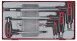 Teng Tools TTHEX7 7-delige Inbussleutelset Met T-hendel In Tc-tray - 68930106