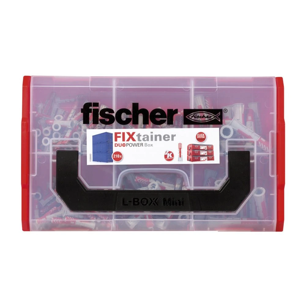 Fischer 536161 210-delige FixTainer DuoPower Pluggenset - Ø6, Ø8, Ø10mm 3 Fischer 536161 210-delige FixTainer DuoPower Pluggenset - Ø6, Ø8, Ø10mm