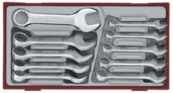 Teng Tools TT6010M 10-delige Ring-/steeksleutelset - Stubby - 10-19mm